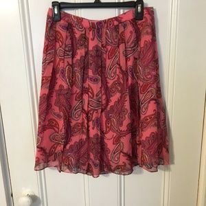 J. Crew Silk Skirt